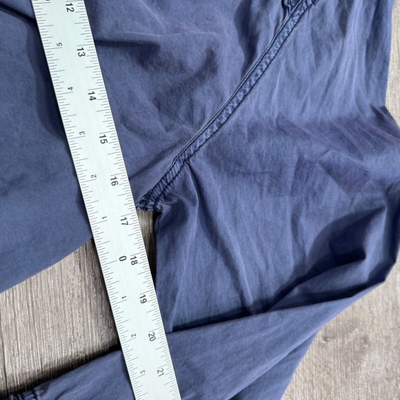 We The Free Flannel Shirt Women Extra Small Blue Button Up Long Sleeve Boho - Picture 9 of 9